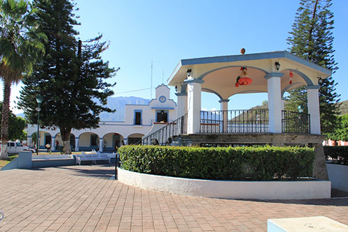 Plaza principal de Jala