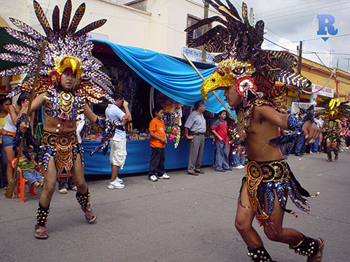 Danza Quetzalcoatl de Agustín Arámbul. Ahuacatlán se distingue por danzas autóctonas, únicas en el estado | Foto: Archivo. 