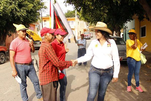 Firme apoyo ciudadano a Mariel Duñalds, en Ixtlán