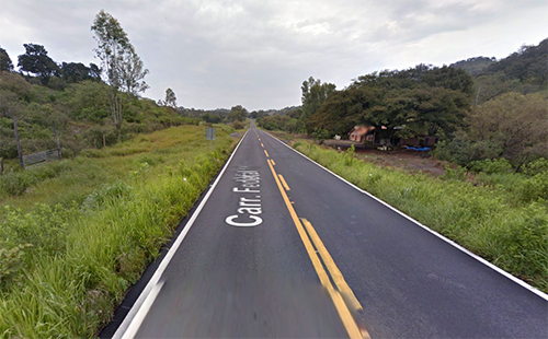 En este tramo carretero fue donde ocurrió el accidente | Foto: Google Maps.