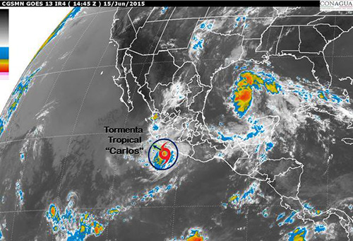 Tres días de fuertes tormentas  en Nayarit por “Carlos”
