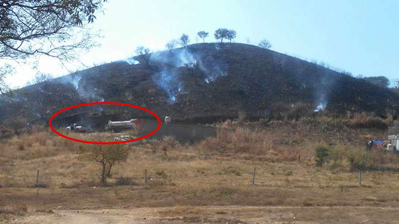 ¡Arde otra vez el cerro de Cristo Rey!