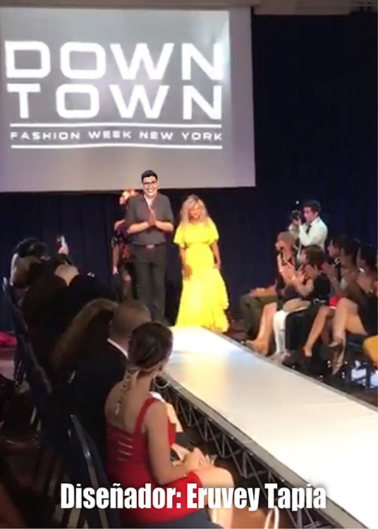 Eruvey Tapia, orgullo de reprentar a los latinos, a México y Nayarit en pasarela neoyorquina