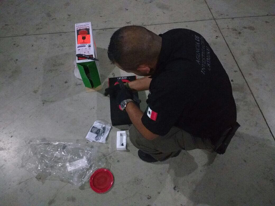 PGR-AIC aseguró más de 1 kilo de la droga conocida como “cristal” en empresa de paquetería