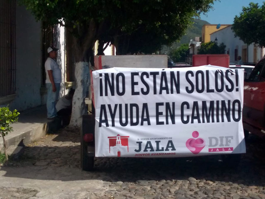 Jala, solidaria con damnificados