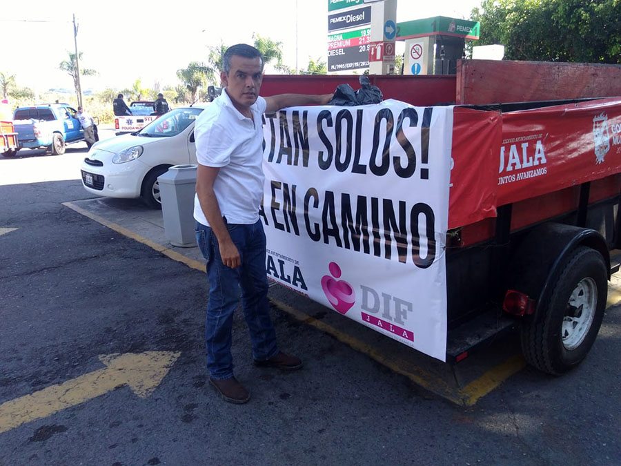 Jala, solidaria con damnificados