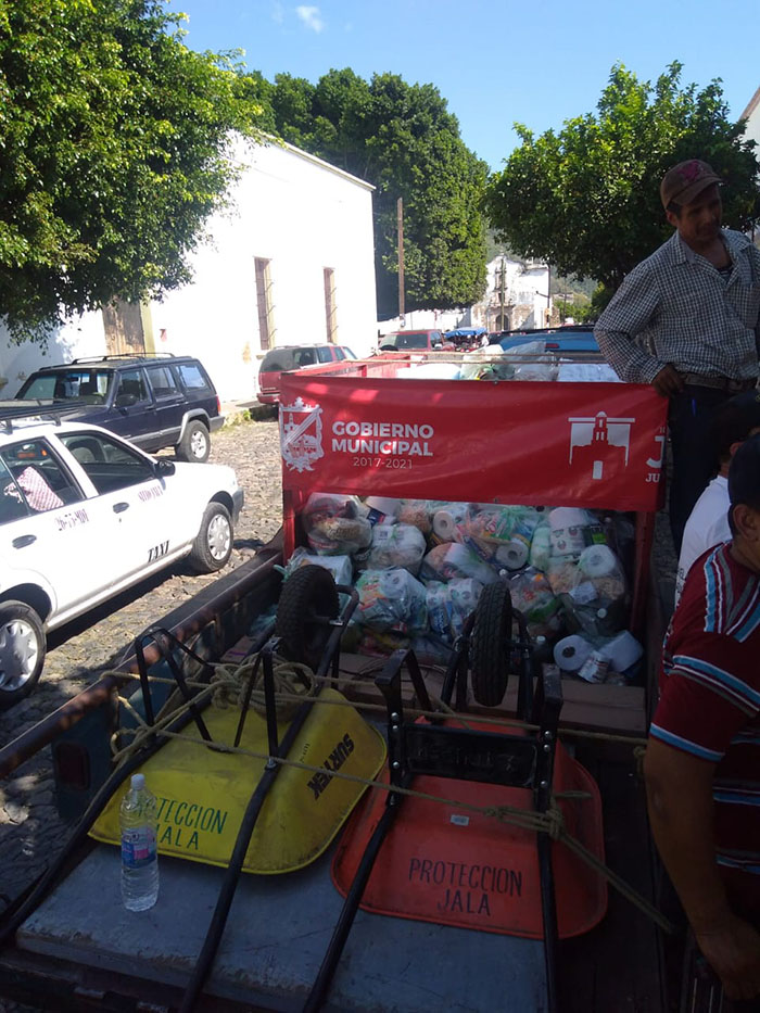 Jala, solidaria con damnificados