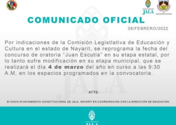 Concurso de oratoria en Jala fue cambiado para el 4 de marzo