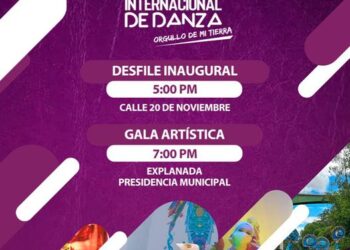 Coreografías de cuatro países se presentarán este lunes en Ahuacatlán