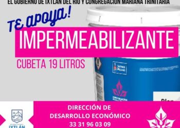 Gobierno de Ixtlán y Mariana Trinitaria ofrecen impermeabilizante a bajo costo 