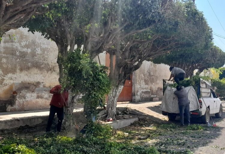 Continúa gobierno de Quecha embelleciendo a Ahuacatlán