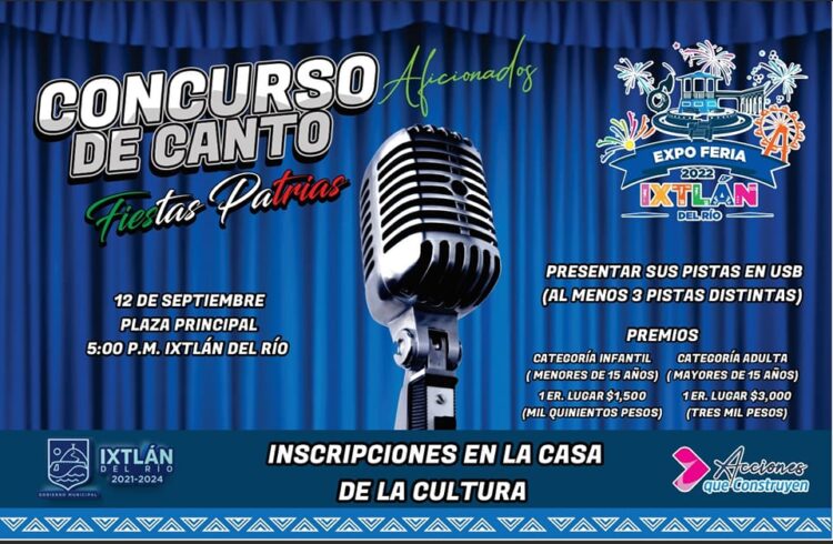Concurso de aficionados, este lunes en Ixtlán del Río