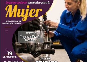 Curso de reparación de motos dirigido a mujeres inicia el 19 de Septiembre en Jala