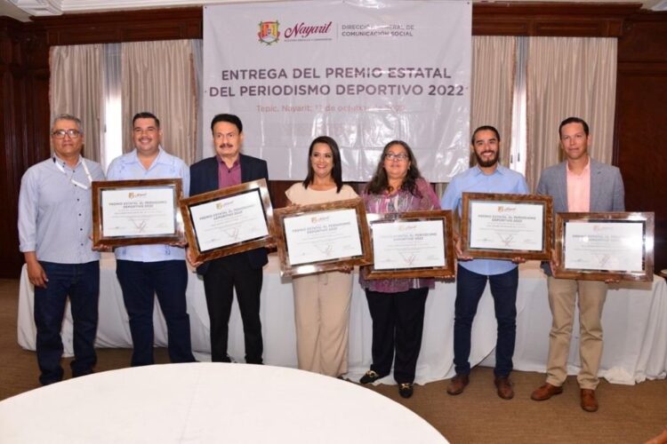 Gobierno de Nayarit entrega Premio Estatal de Periodismo Deportivo 2022