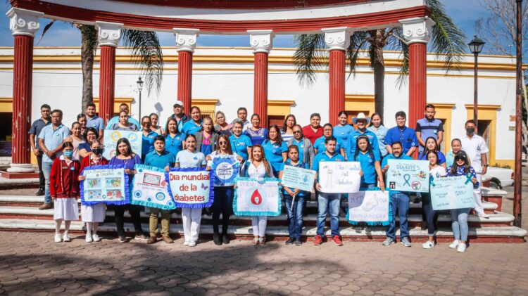Con marcha y conferencia celebran en Jala día mundial contra la diabetes
