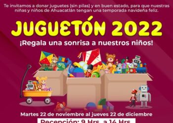 Inicia el “Juguetón 2022” por parte de la presidencia de Ahuacatlán 