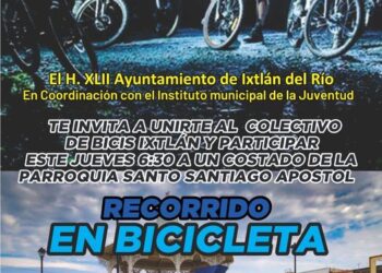 Invitan a “recorrido en bici”, hoy en Ixtlán