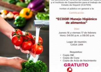 En marcha, curso sobre manejo higiénico de alimentos en Jala Pueblo Mágico