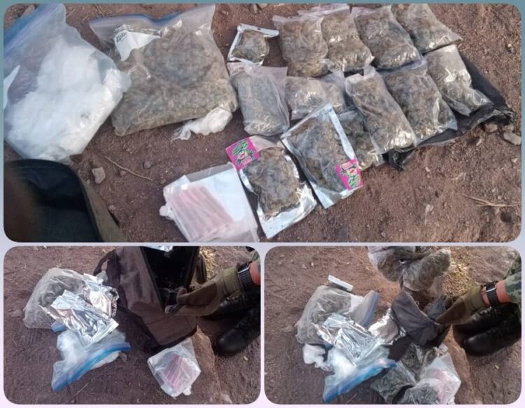 Ejército Mexicano decomisa cristal, cocaína y marihuana en Ixtlán