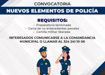 Convocan a formar parte de la policía municipal en Ahuacatlán