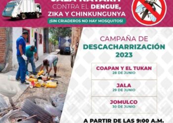 Gobierno de Jala anuncia campaña de descacharrización para combatir enfermedades transmitidas por mosquitos
