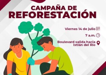 Gobierno municipal de Ahuacatlán lanza campaña de reforestación 