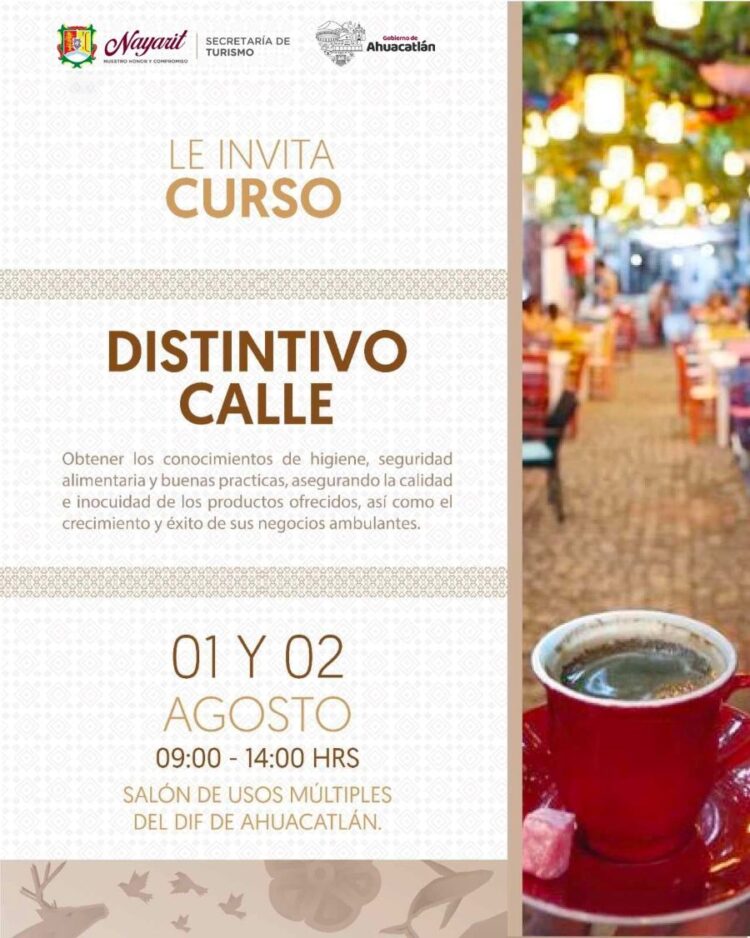 Impartirán curso “Distintivo calle” en el salón de usos múltiples del DIF-DIA en Ahuacatlán