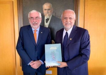 Encuentro entre el gobernador de Nayarit y el rector  de la UNAM Enrique Graue 