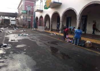 Trabajadores de Aseo Público de Ixtlán tuvieron mucha chamba durante las Fiestas Patrias