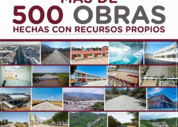 500 obras financiadas con recursos propios reflejan buen rumbo del gobierno del estado