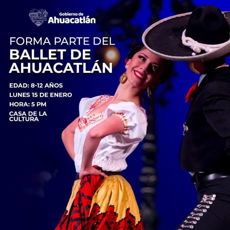 Convocan a niños y niñas de Ahuacatlán a integrar el ballet infantil