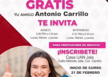 Arranca curso de inglés gratuito para mejorar el servicio turístico, en Jala