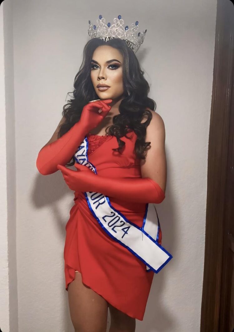 Ariadne Gutiérrez, de Ahuacatlán, se corona como Miss Universo Gay Nayarit Sur 2024