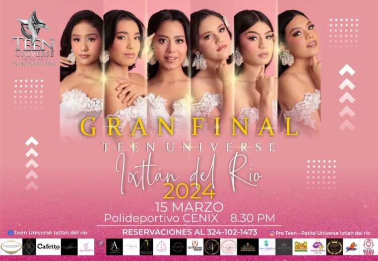 Todo listo para la gran final de Miss Teen Universe 2024 en Ixtlán