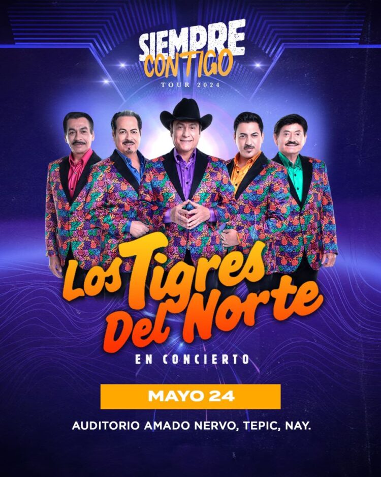 Confirman Los Tigres del norte su concierto en Tepic