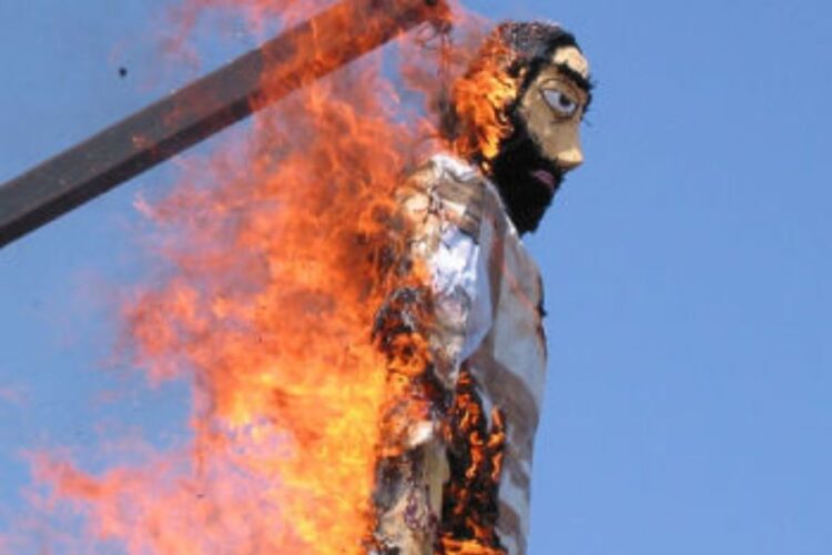 Quema del Judas en Ahuacatlán este domingo