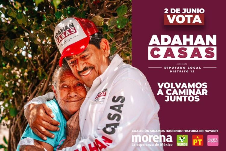 Adhan Casas no afloja el paso en su campaña por el Distrito 12