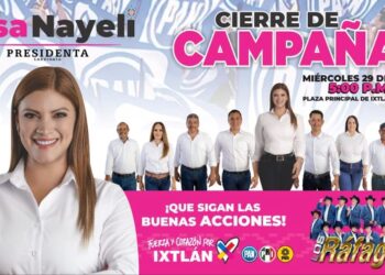 Elsa Nayeli Pardo Rivera cerrará su campaña con gran demostración de apoyo en Ixtlán, hoy