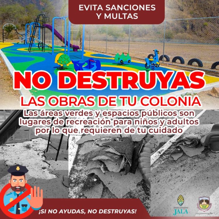 Gobierno de Jala llama a proteger áreas verdes y espacios recreativos