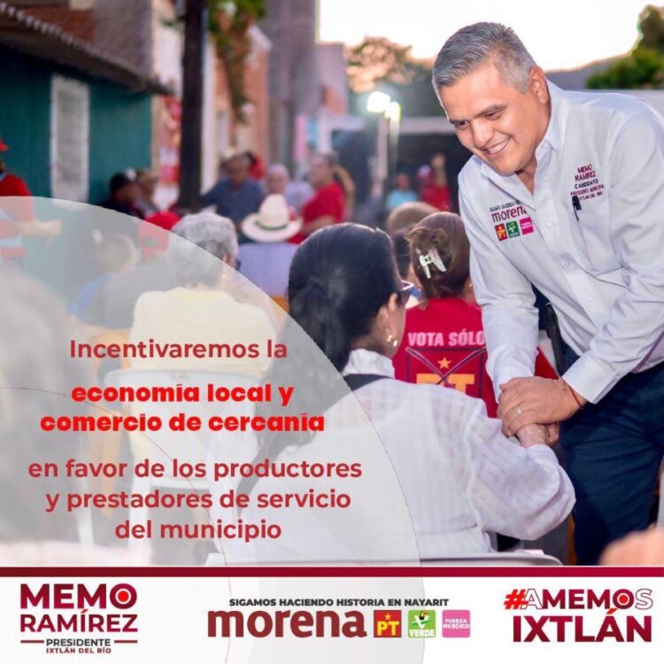 Memo Ramírez impulsa apoyo a productores locales en Ixtlán