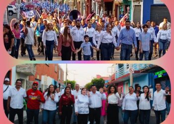 Rosa y Manolo concluyen campañas con multitudinarios eventos y bailes