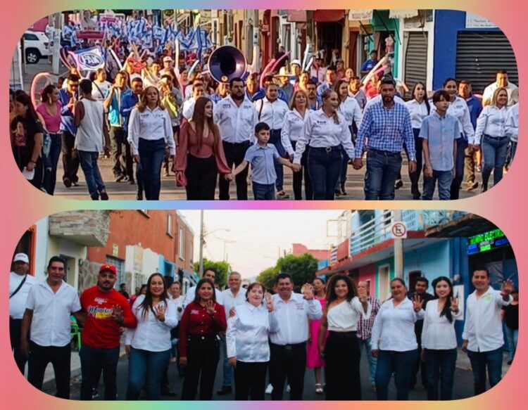 Rosa y Manolo concluyen campañas con multitudinarios eventos y bailes