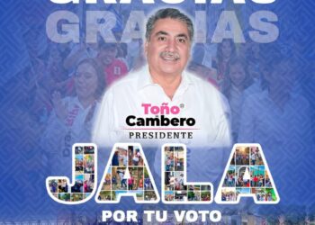 Toño Cambero asegura cumplir con hechos, tras victoria electoral en Jala