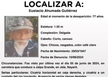 Urgente: Se solicita ayuda para localizar a don Eustacio Ahumada Gutiérrez
