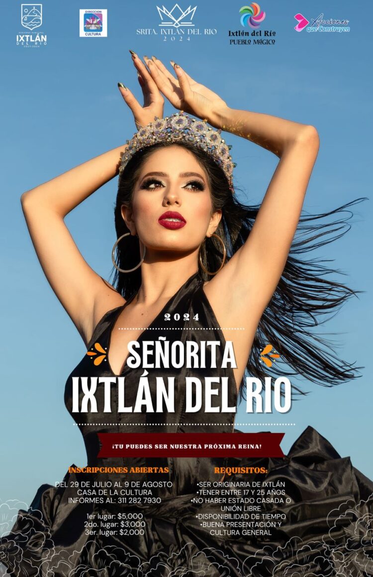Sale a la luz convocatoria para Reina de las Fiestas Patrias 2024 en Ixtlán