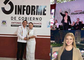 Toño, Elsa Nayeli y Quecha, rinden su último informe de gobierno
