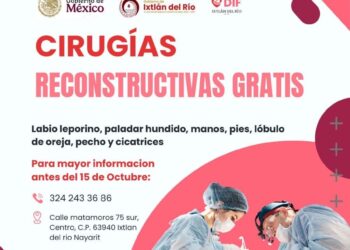 Invitan a cirugías reconstructivas gratuitas en Ixtlán del Río