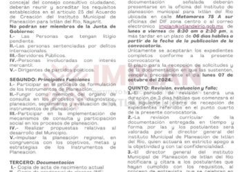 Ixtlán abre convocatoria para consejeros de la Junta de Gobierno