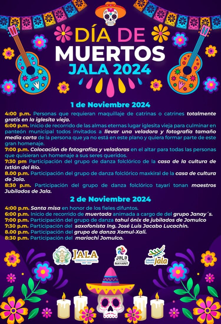 Jala invita a vivir la magia del Día de Muertos los próximos 1 y 2 de Noviembre