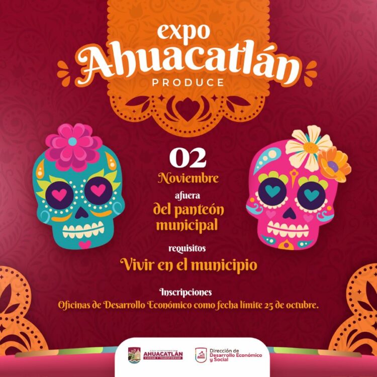 Limpieza y oportunidad a emprendedores de la localidad para el Día de Muertos en Ahuacatlán